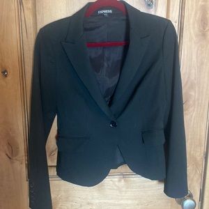 Express Women’s business blazer to professional coat black size 4 single button